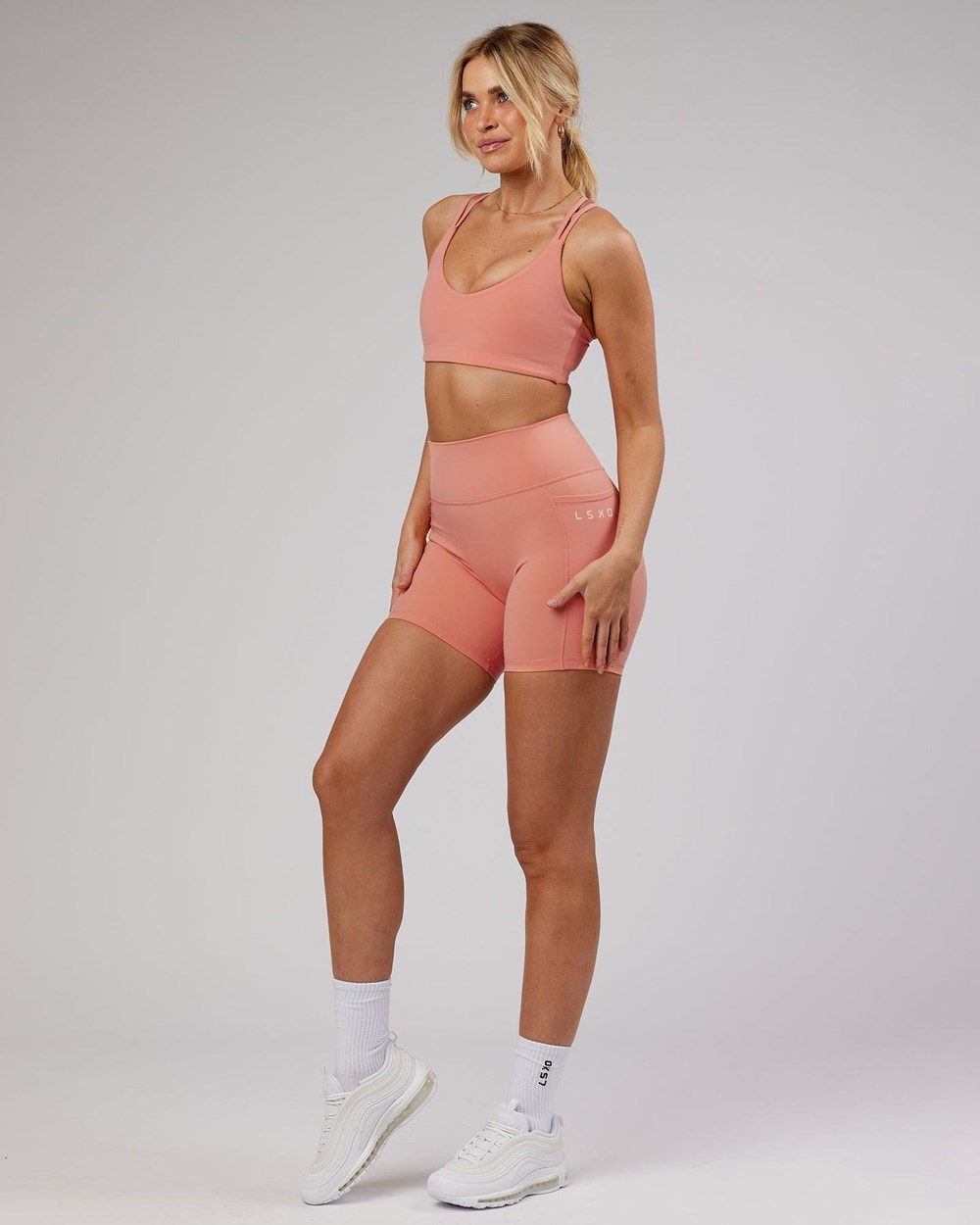 Peach LSKD Uplift Sports Bra | ZB3279106