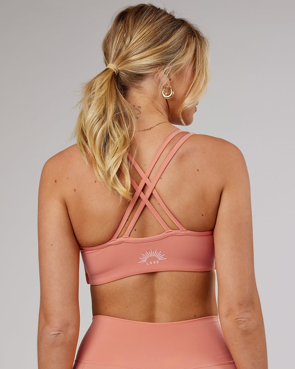 Peach LSKD Uplift Sports Bra | ZB3279106