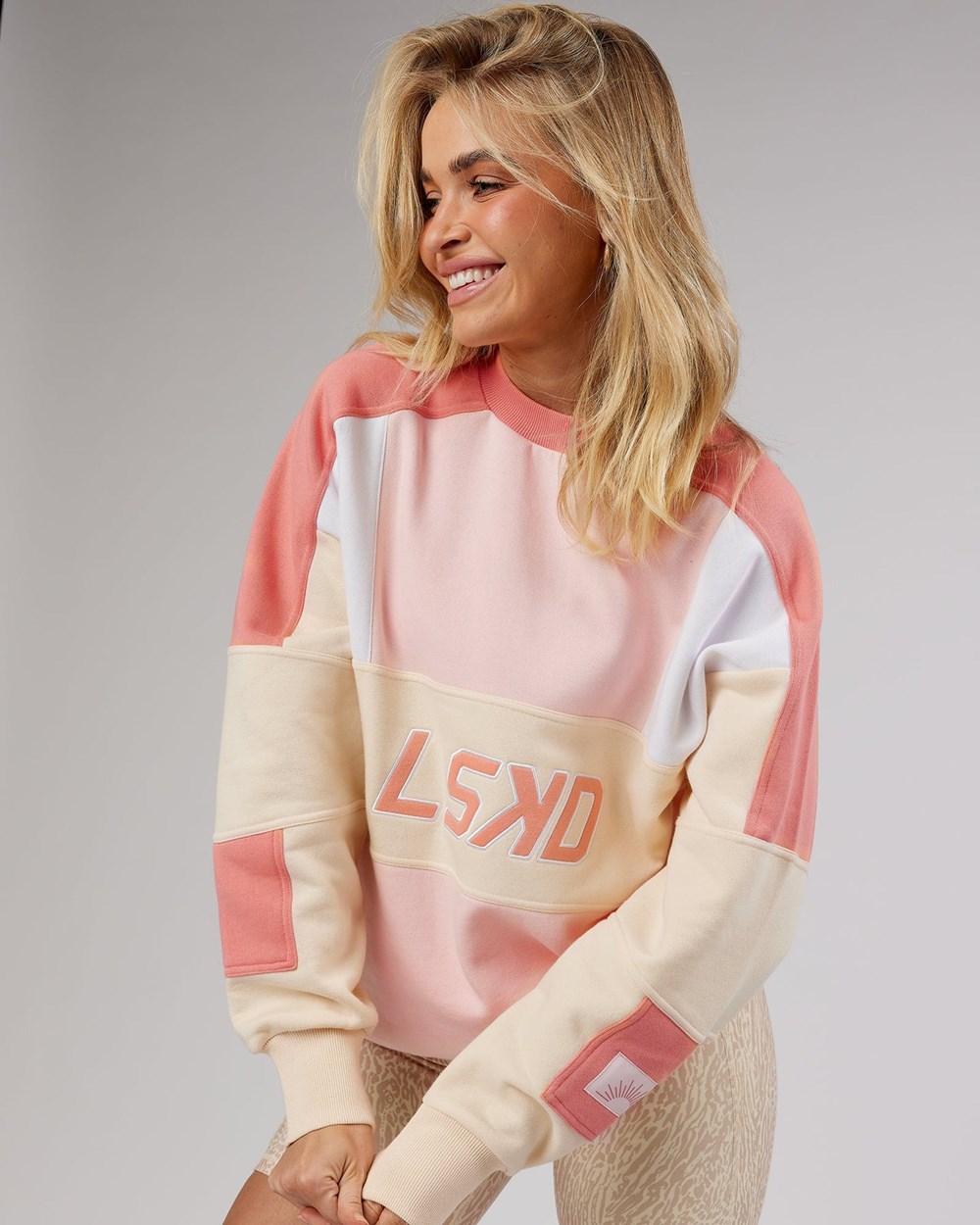 Peach Multi LSKD Slam Oversize Sweater | TQ9302457