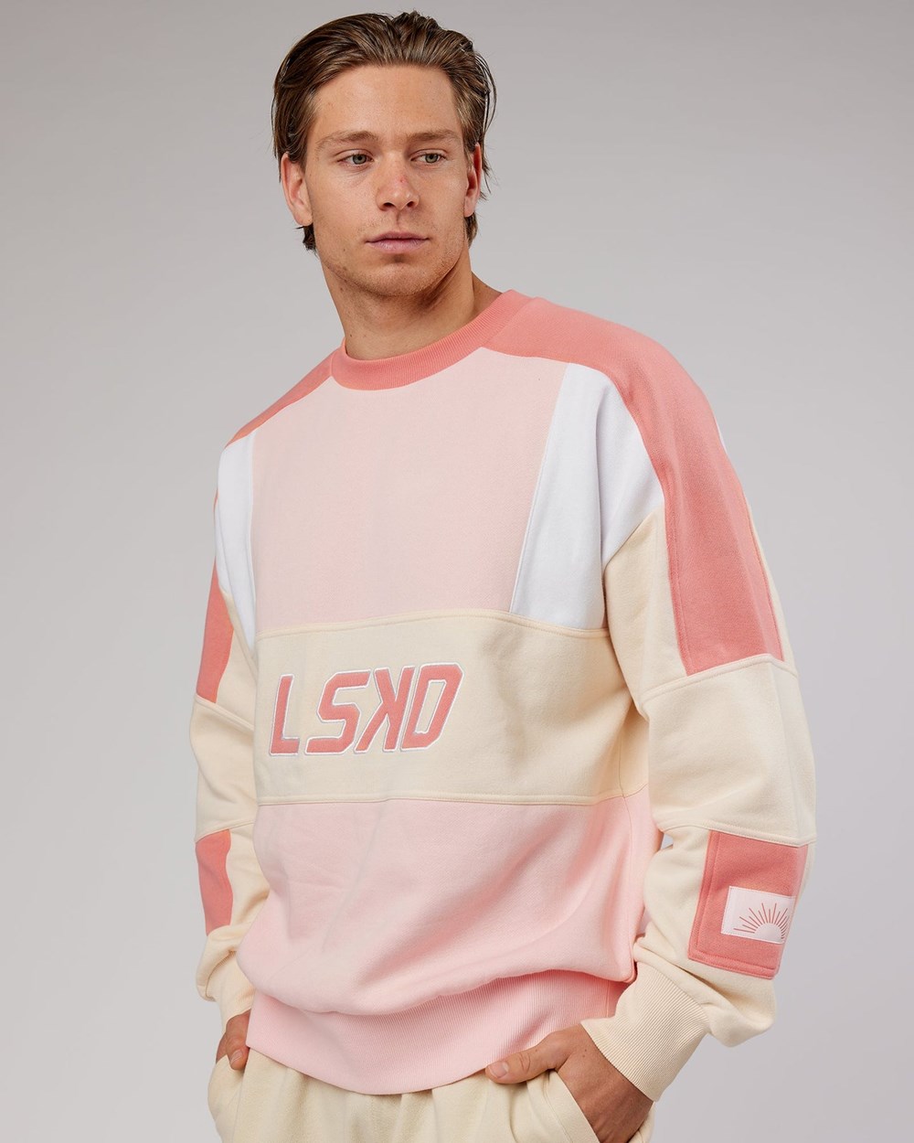 Peach Multi LSKD Slam Sweater Oversize | QU2381956