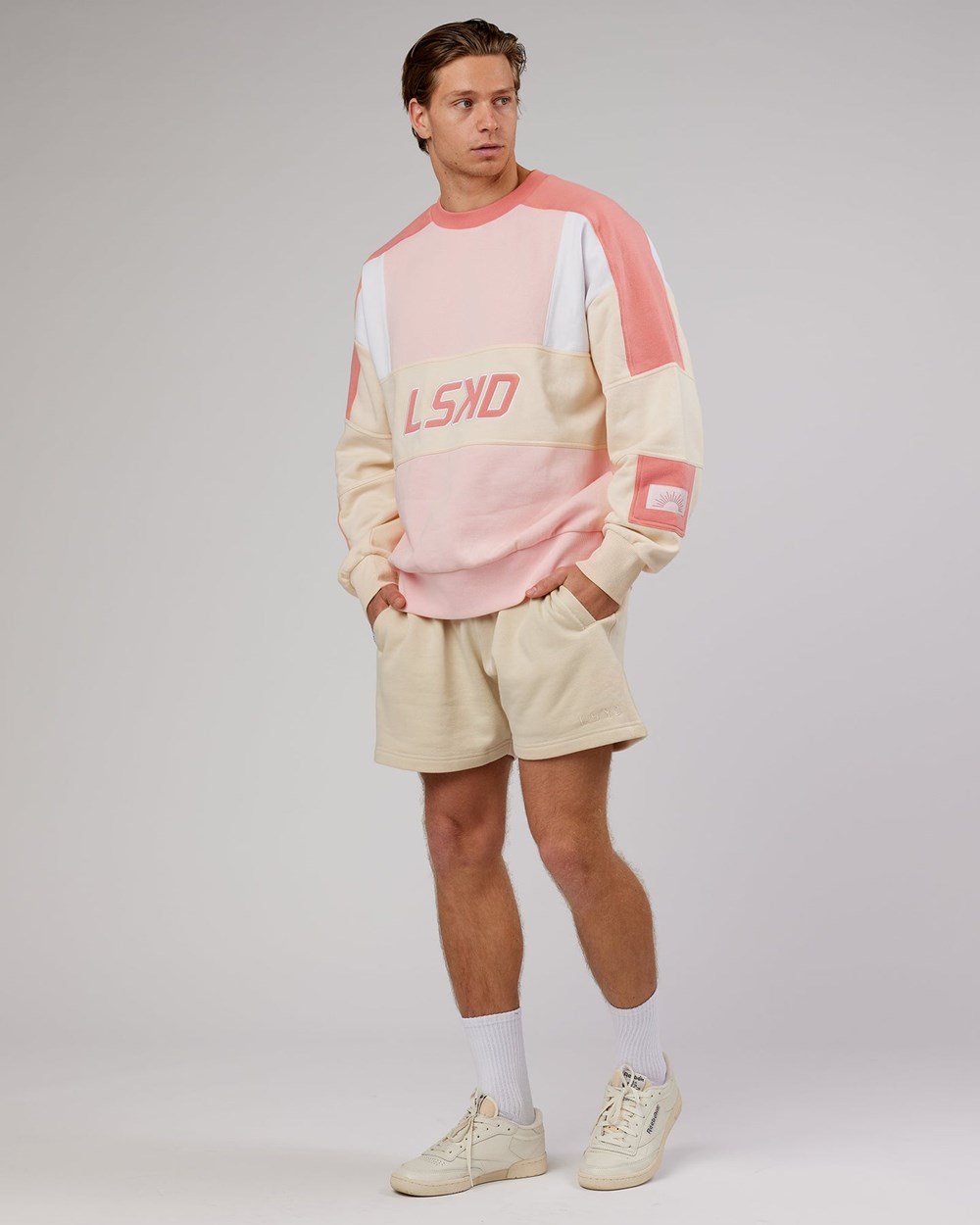 Peach Multi LSKD Slam Sweater Oversize | QU2381956