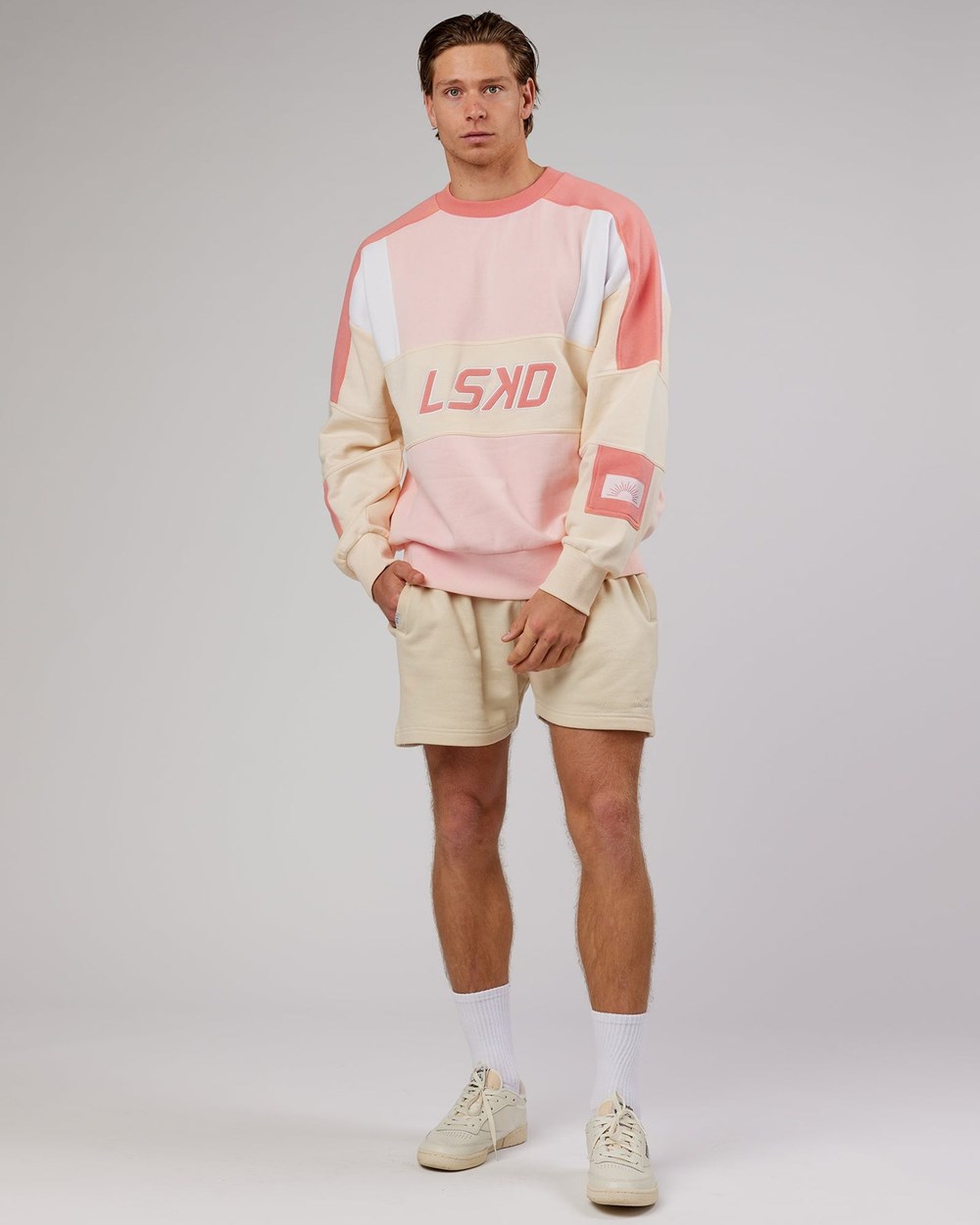 Peach Multi LSKD Slam Sweater Oversize | QU2381956