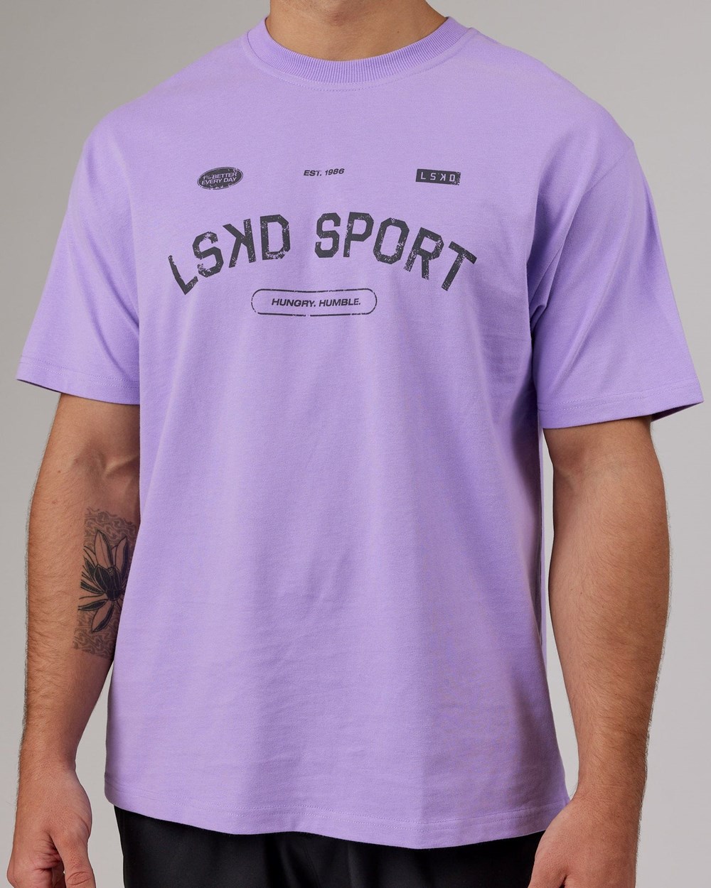 Peak Purple LSKD Free Throw Heavyweight Tee Oversize | GI0871345