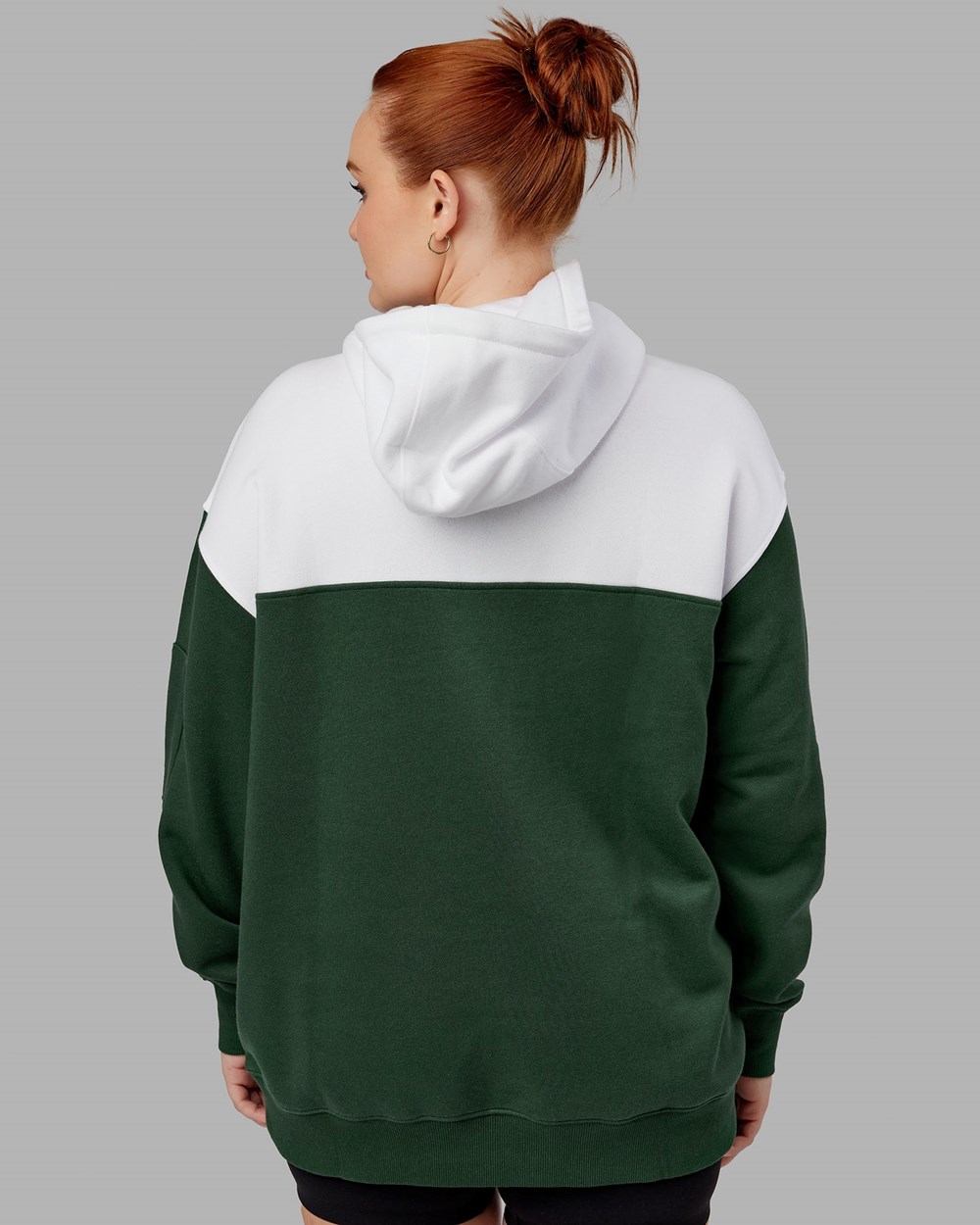 Pineneedle / White LSKD Contrary Hoodie Oversize | UB1280963