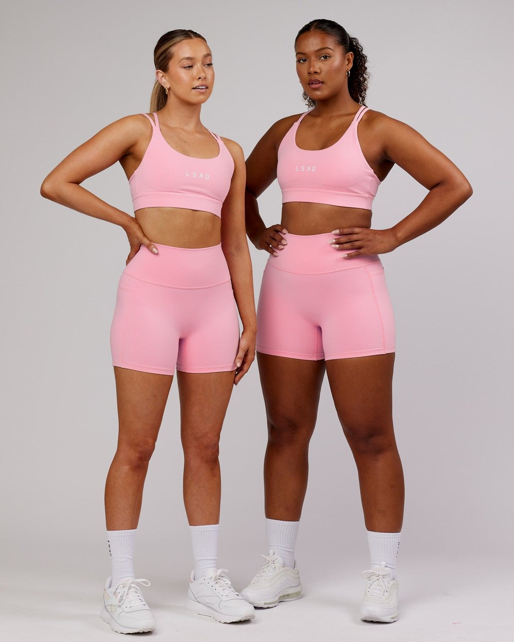 Pink Frosting LSKD Bridge Sports Bra | XQ9704163