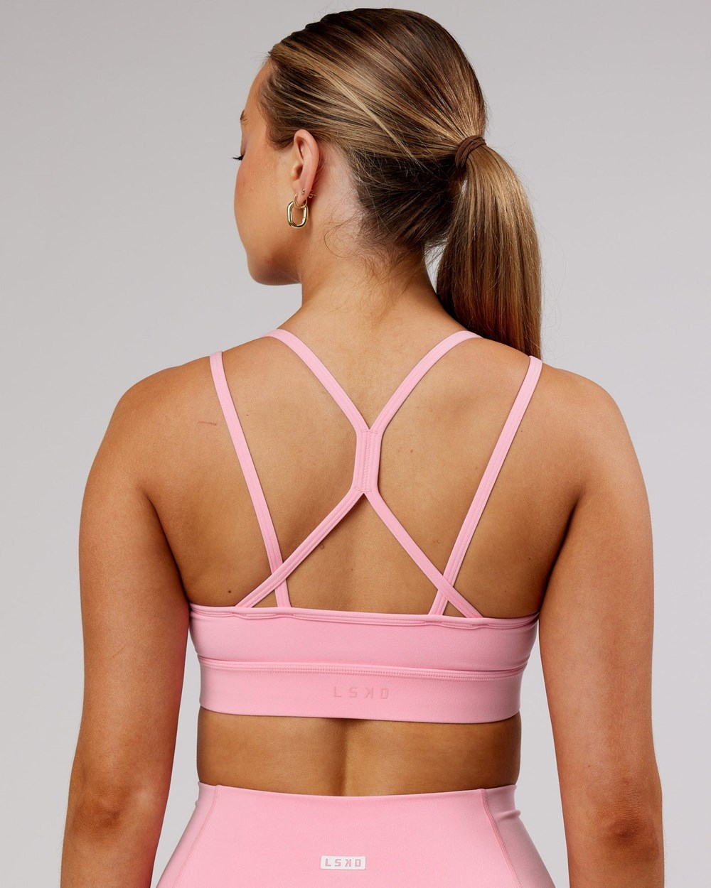 Pink Frosting LSKD Bridge Sports Bra | XQ9704163