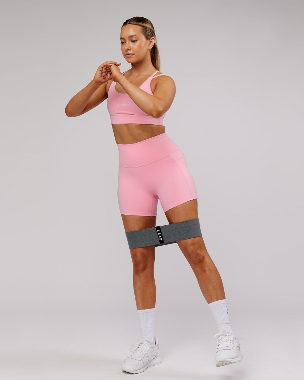 Pink Frosting LSKD Fusion X-Length Bike Short | UX1306527