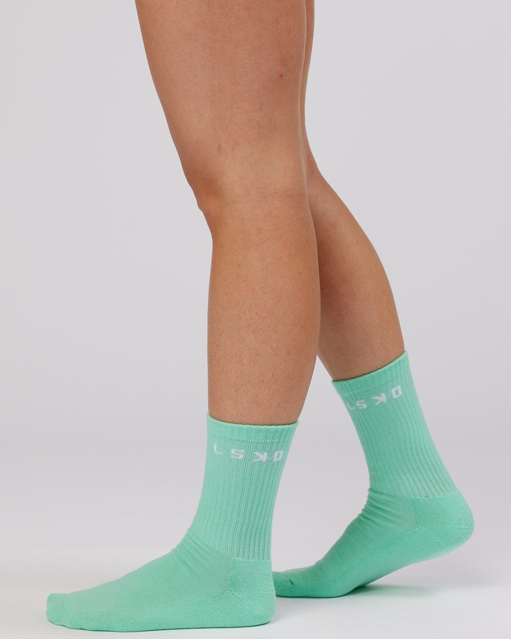 Pink / Purple / Green LSKD Daily 3 Pack Crew Sock | FQ1809673