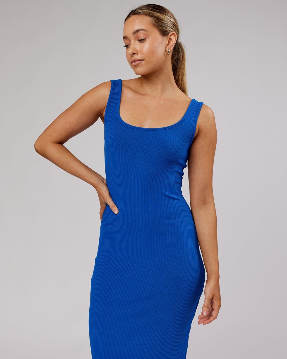 Power Cobalt LSKD Rory Ribbed Tank Dress | UX0634829