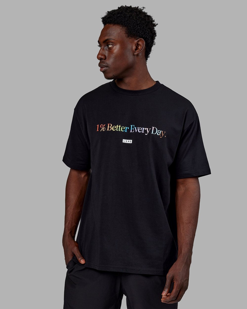 Pride / Black LSKD 1% Better FLXCotton Tee Oversize | GI6387159