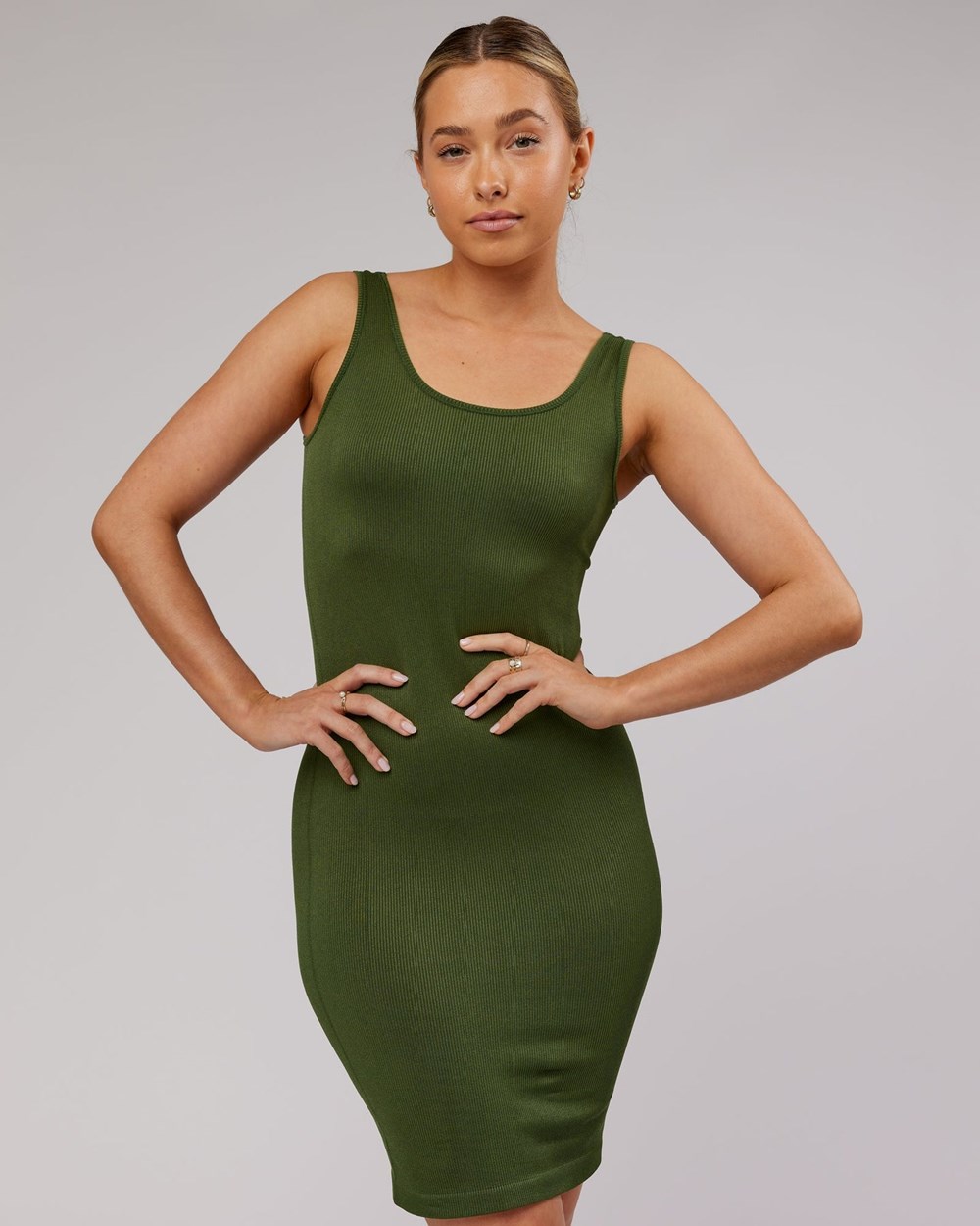 Safari LSKD Essential Seamless Rib Dress | ZX6489315