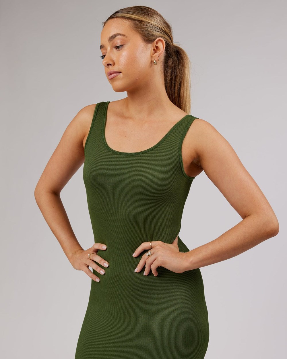 Safari LSKD Essential Seamless Rib Dress | ZX6489315