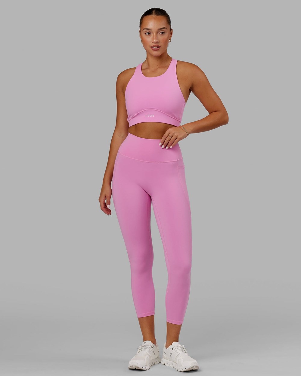 Spark Pink LSKD Fusion 7/8 Length Legging | TF7820931