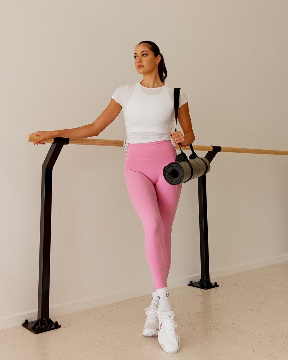 Spark Pink LSKD Fusion Full Length Legging | MX0312749