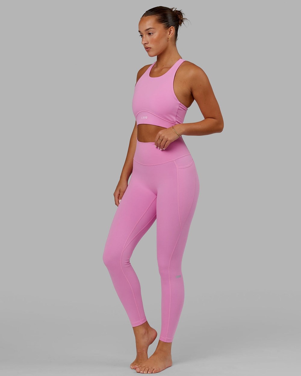 Spark Pink LSKD Fusion Full Length Legging | MX0312749