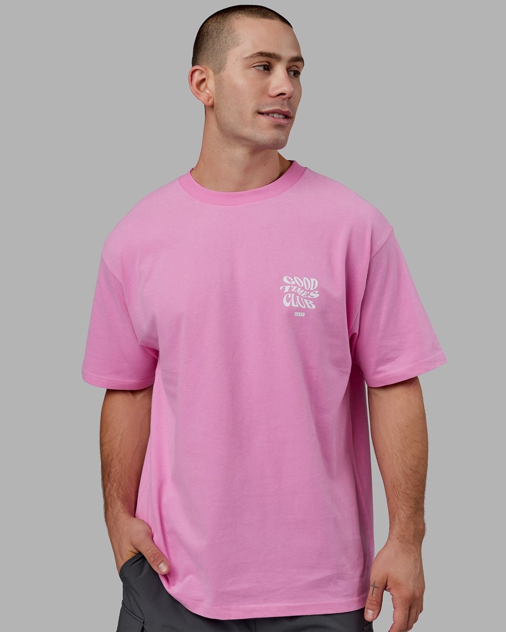 Spark Pink LSKD Good Times Heavyweight Tee Oversize | JV7352410