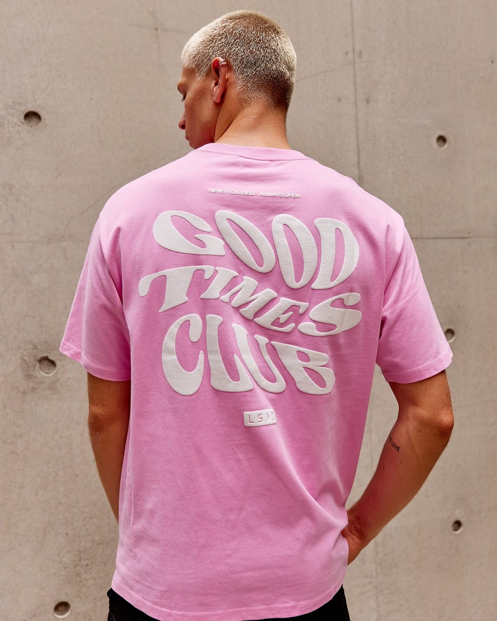 Spark Pink LSKD Good Times Heavyweight Tee Oversize | JV7352410