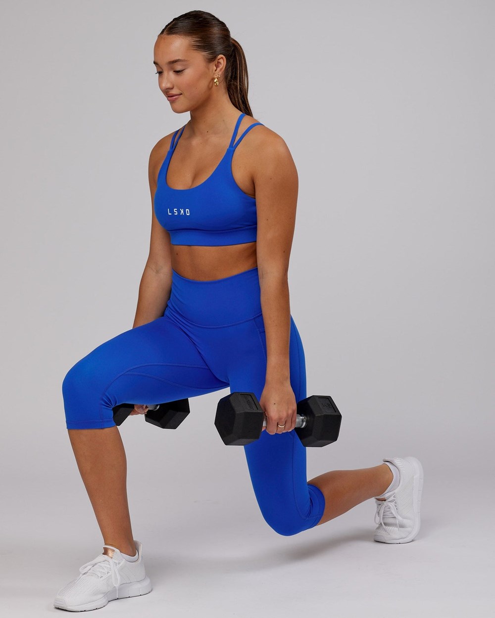 Strong Blue LSKD Fusion 3/4 Length Legging | XE9567480