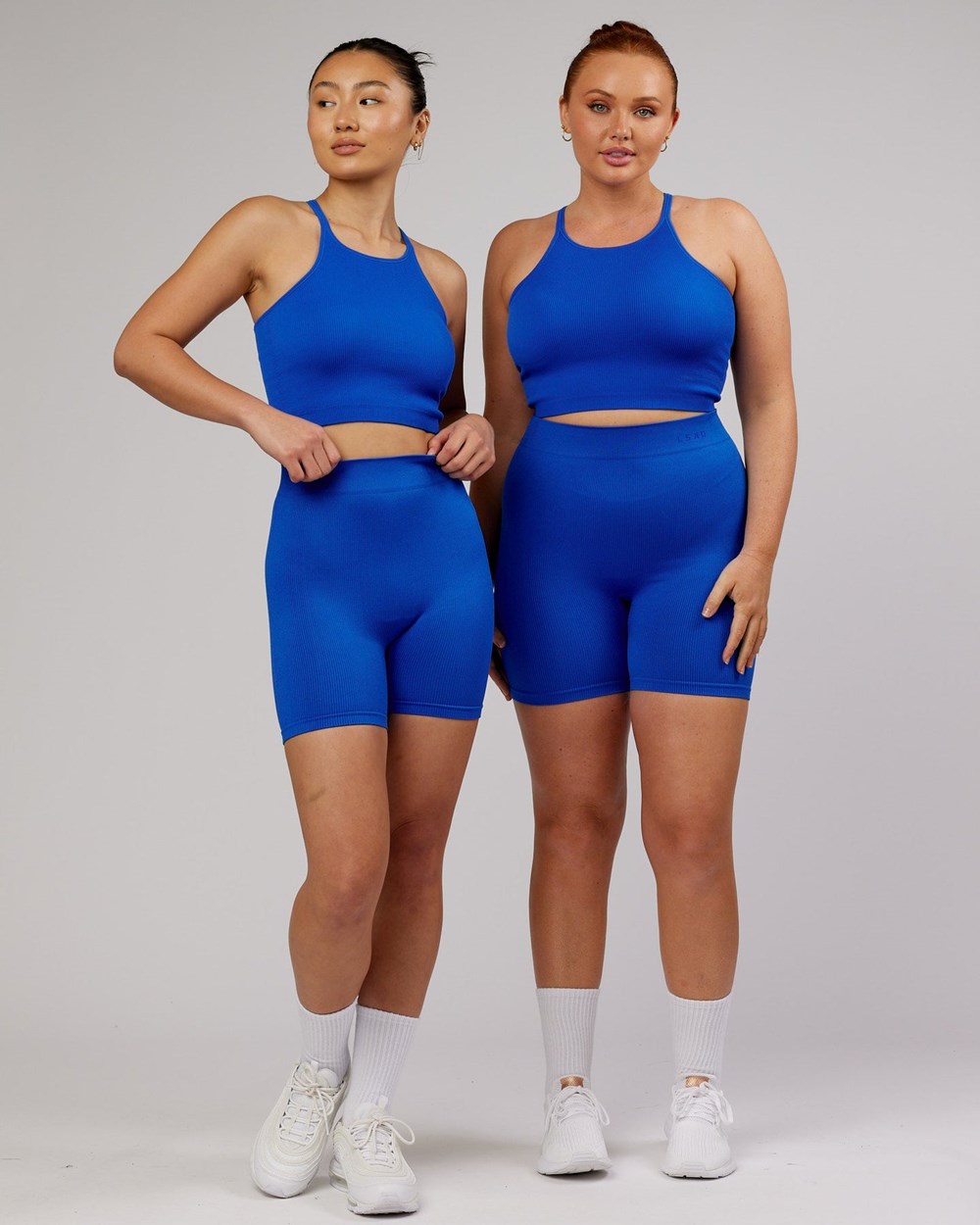 Strong Blue LSKD Minimal Seamless Rib Bike Short | TO6428371