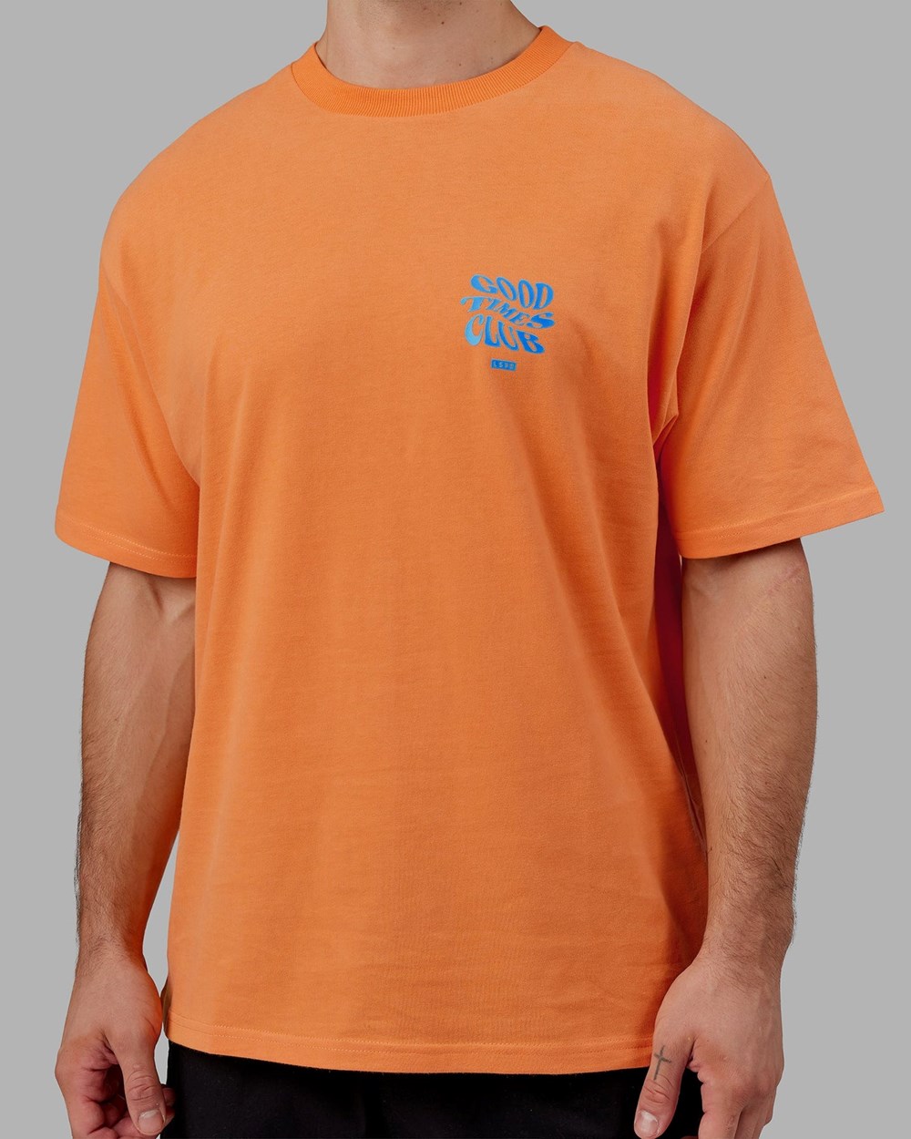 Tangerine / Blue LSKD Good Times Heavyweight Tee Oversize | AO6458713