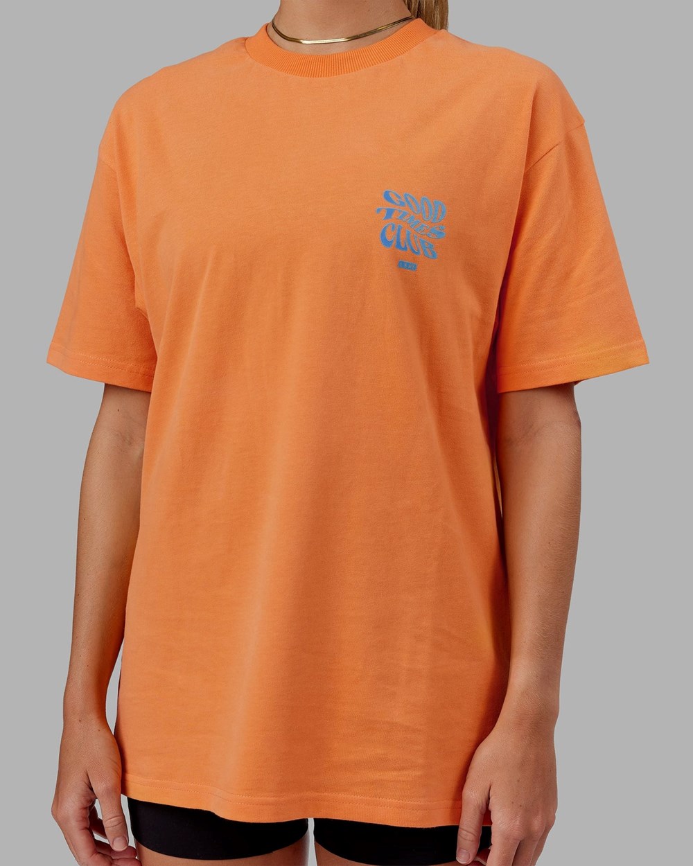 Tangerine / Blue LSKD Good Times Heavyweight Tee Oversize | JA8239451