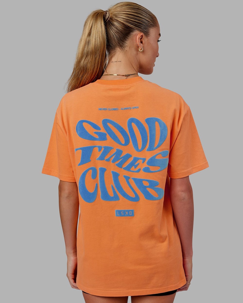 Tangerine / Blue LSKD Good Times Heavyweight Tee Oversize | JA8239451