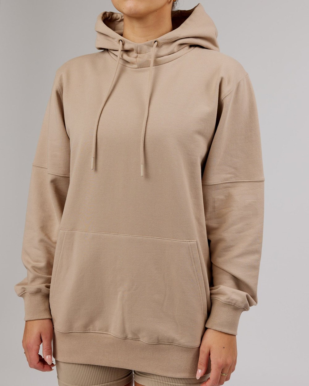 Taupe LSKD Perimeter FLXFleece Hoodie | ZF1790832