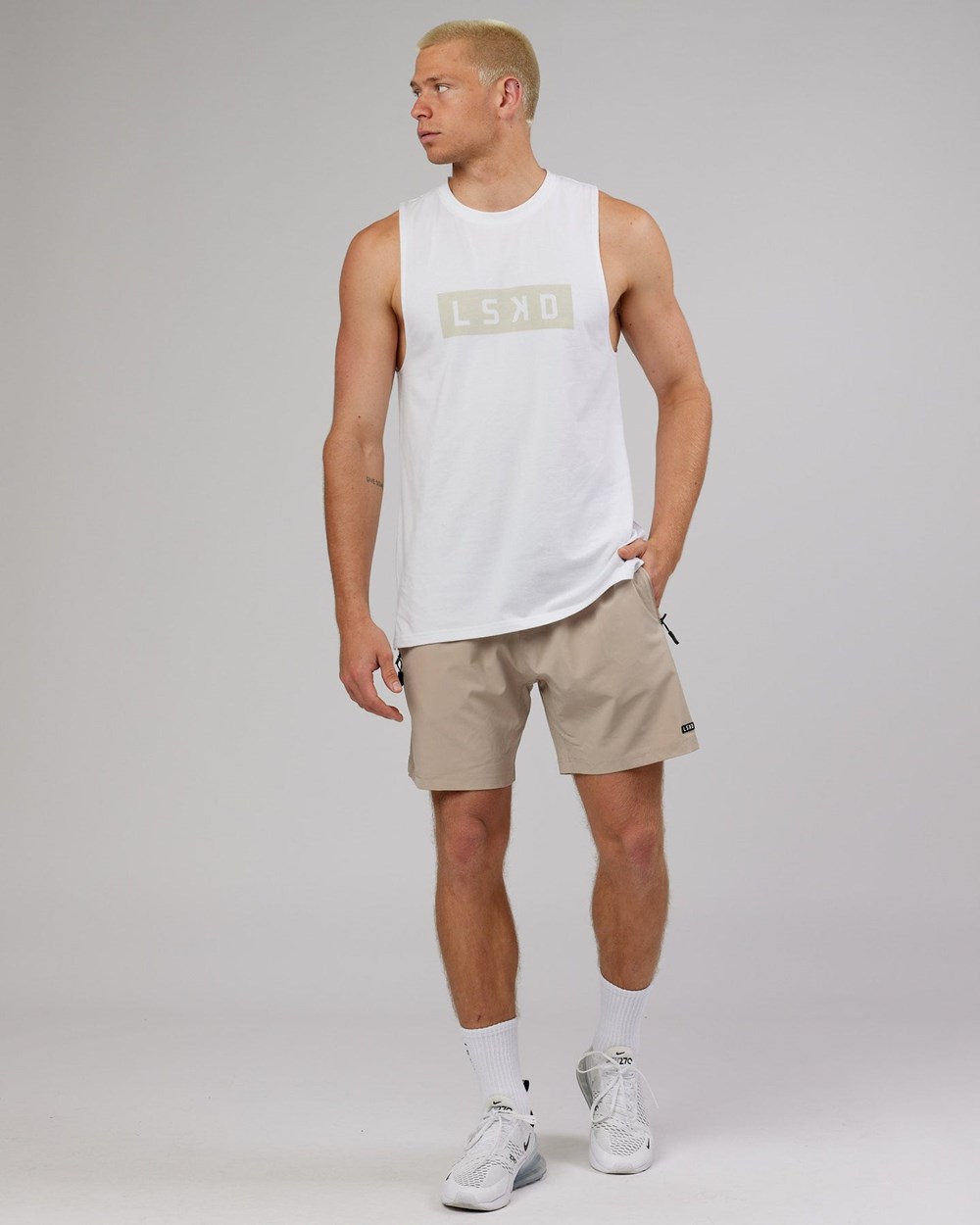 Taupe LSKD Rep 7'' Performance Short | RB5128304