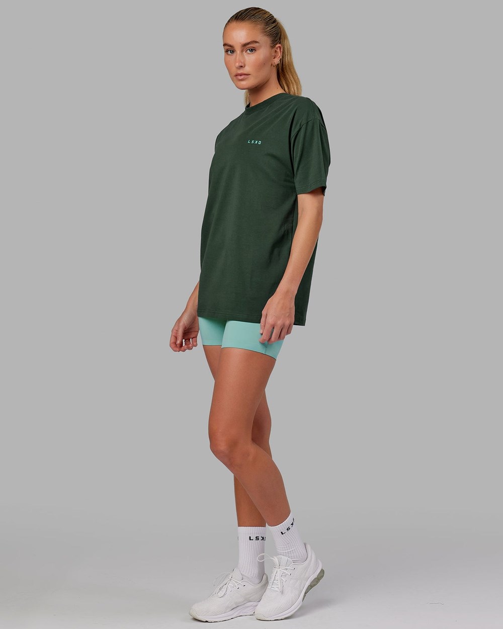 Vital Green / Teal LSKD VS2 FLXCotton Tee Oversize | MD6017582