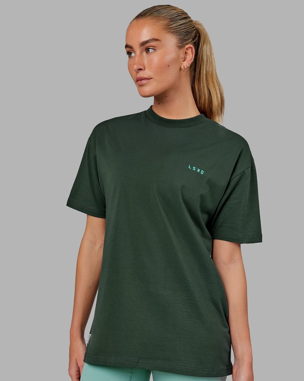 Vital Green / Teal LSKD VS2 FLXCotton Tee Oversize | MD6017582