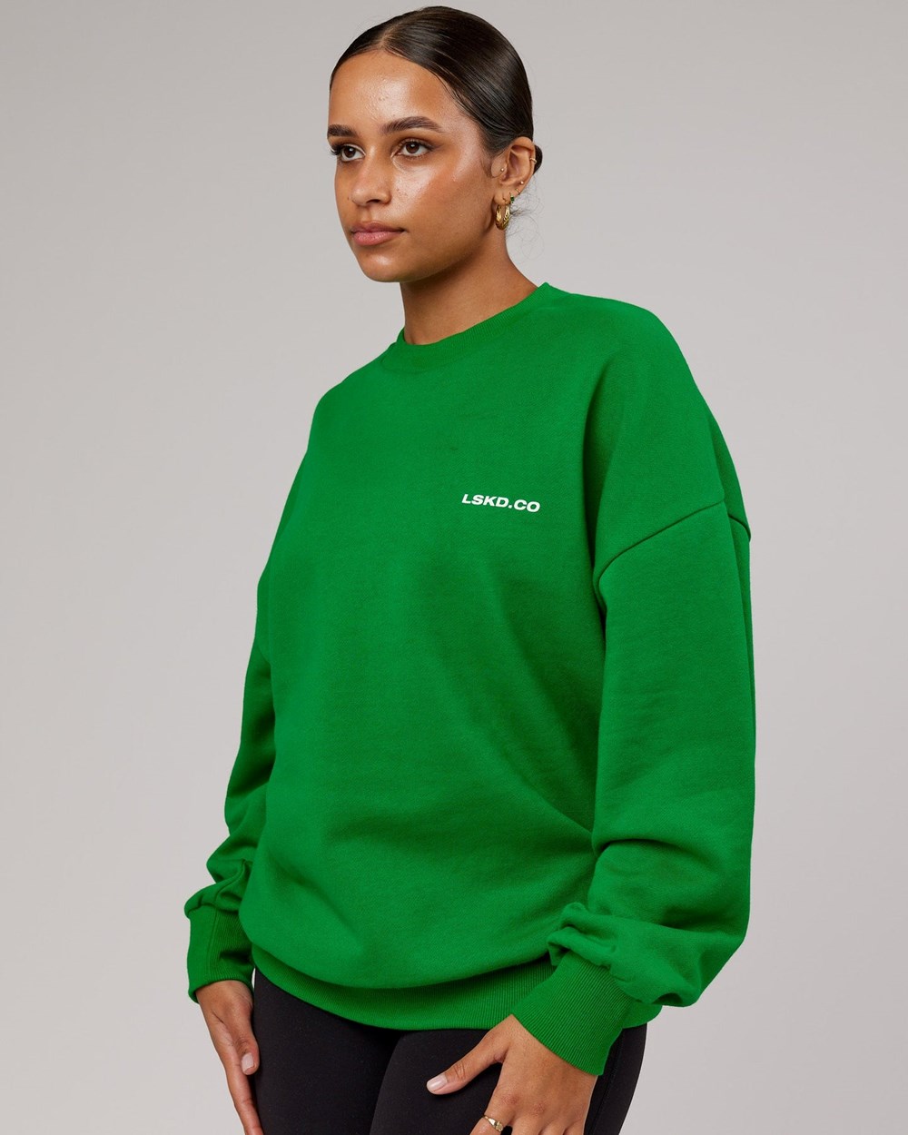 Vivid Green LSKD Revolutions Oversize Sweater | UQ7642853