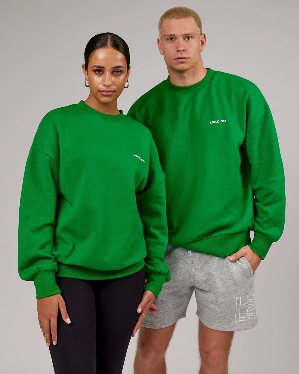 Vivid Green LSKD Revolutions Oversize Sweater | UQ7642853