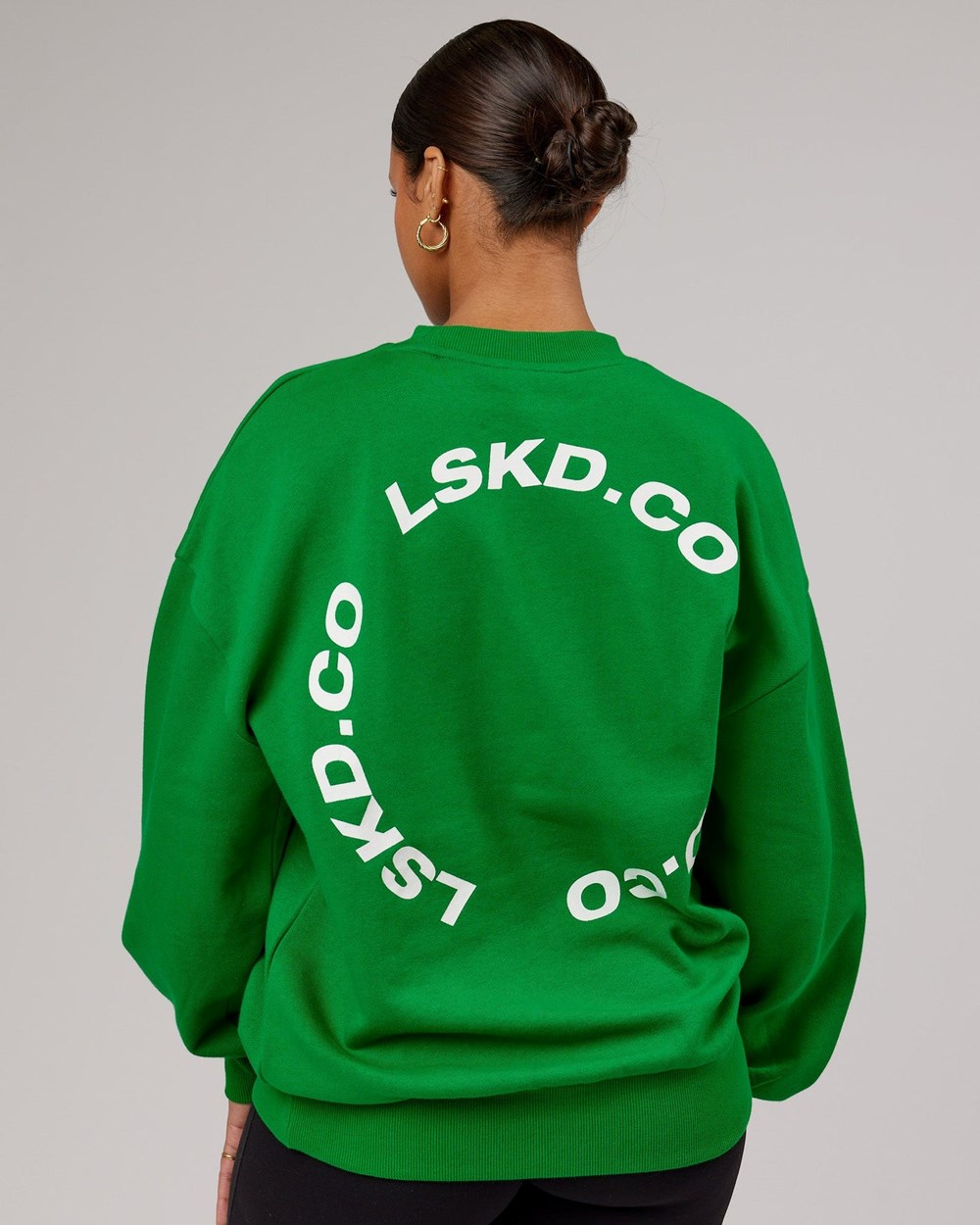 Vivid Green LSKD Revolutions Oversize Sweater | UQ7642853