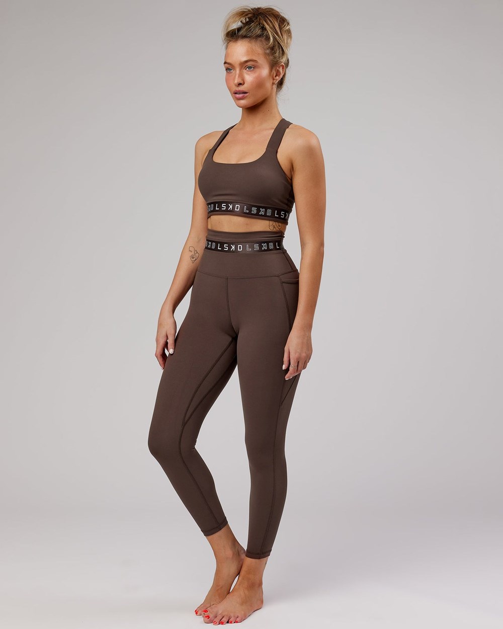 Walnut LSKD Circuit 7/8 Length Legging | TE0376941