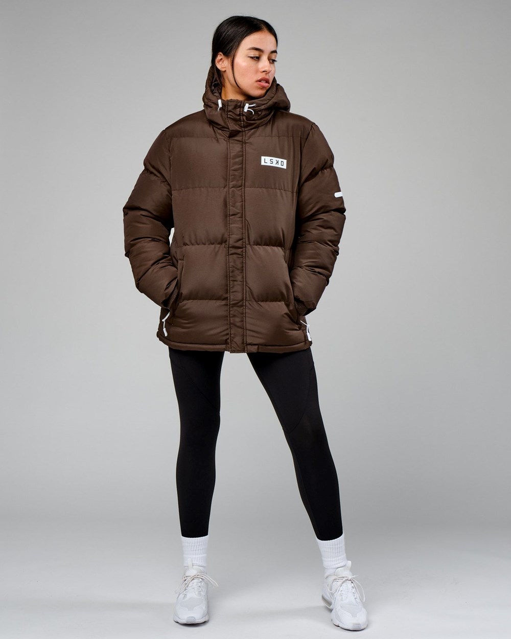 Walnut LSKD Roasted Puffer Jacket Oversize 22 | QL2948370