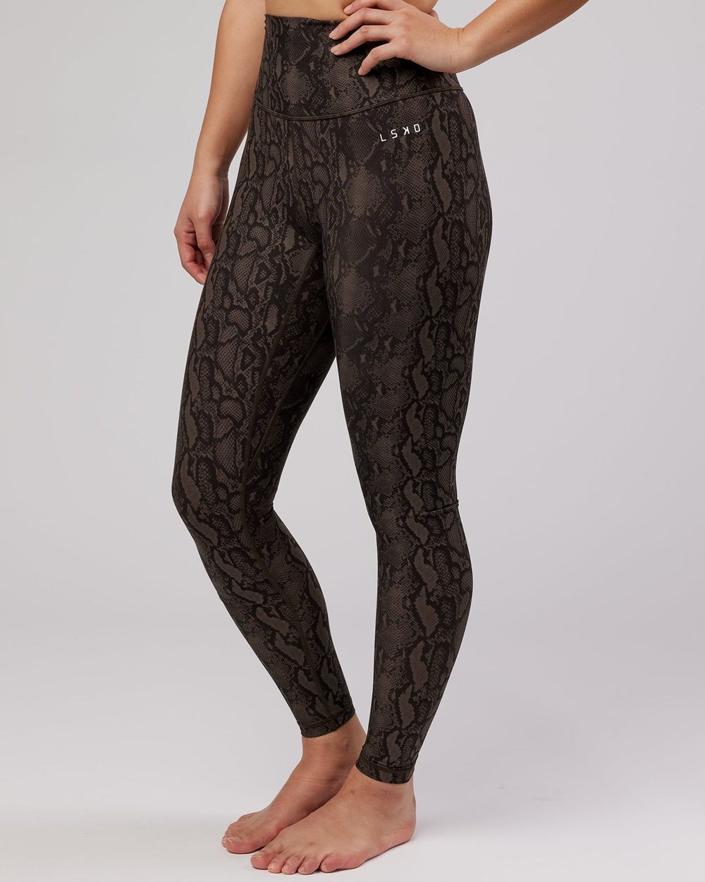 Walnut Snakeskin LSKD Base Full Length Legging | JK5980271