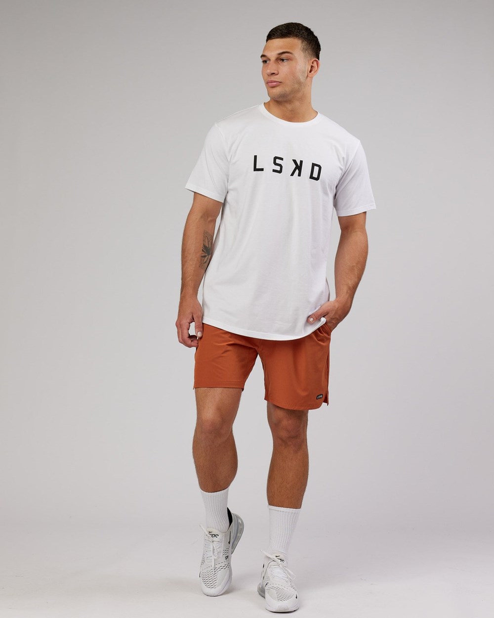 White / Black LSKD Power FLXDRY Tee | UR7481239