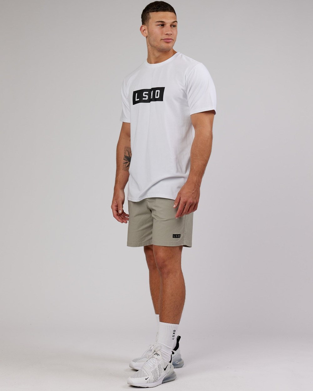 White / Black LSKD Strength FLXCotton Tee | MN2305167