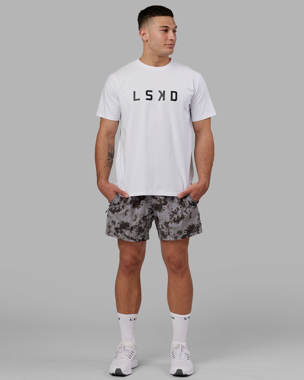 White / Black LSKD Structure Tee | ZC4053761