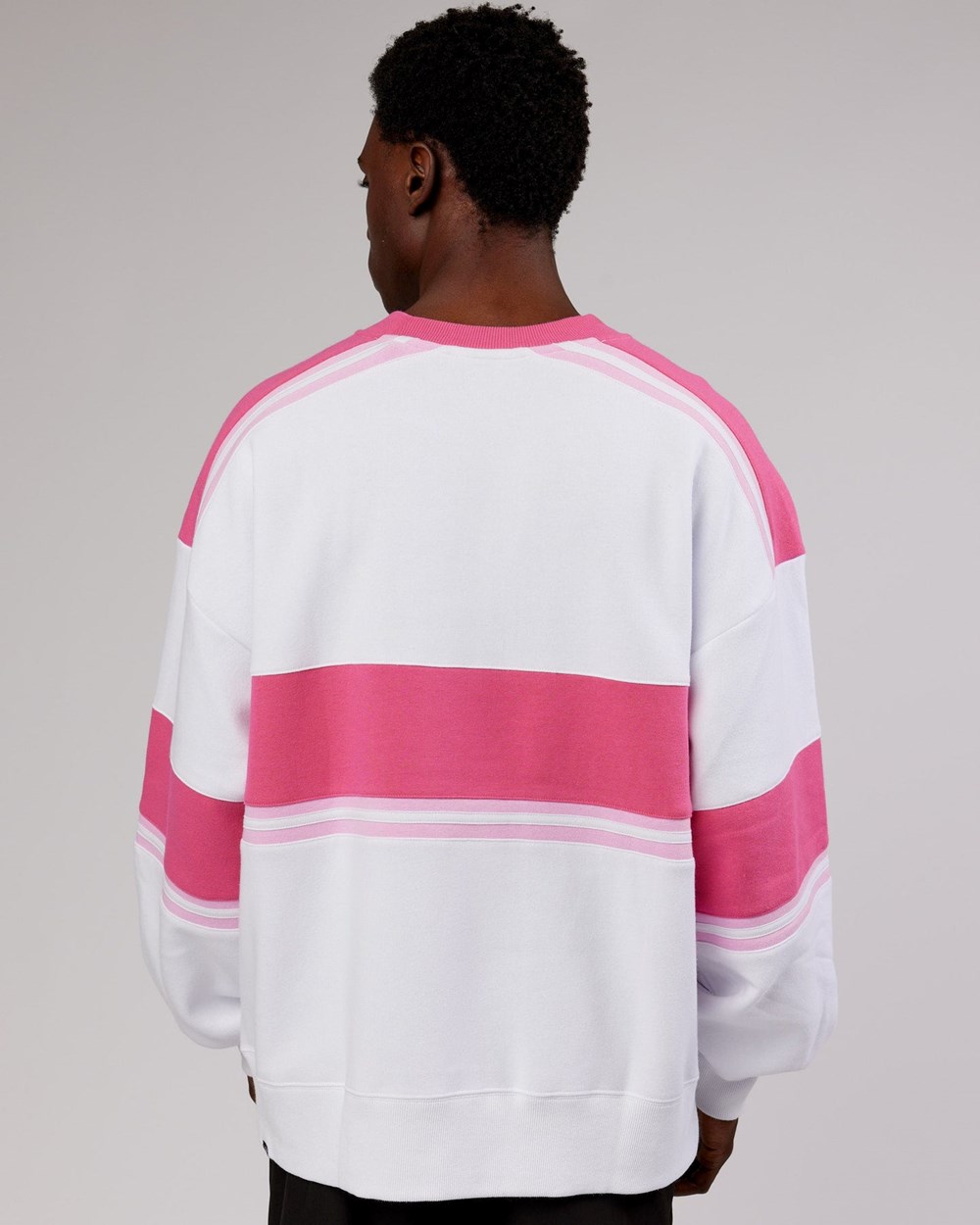 White / Flamingo LSKD A-Team Sweater Oversize | OX5694317