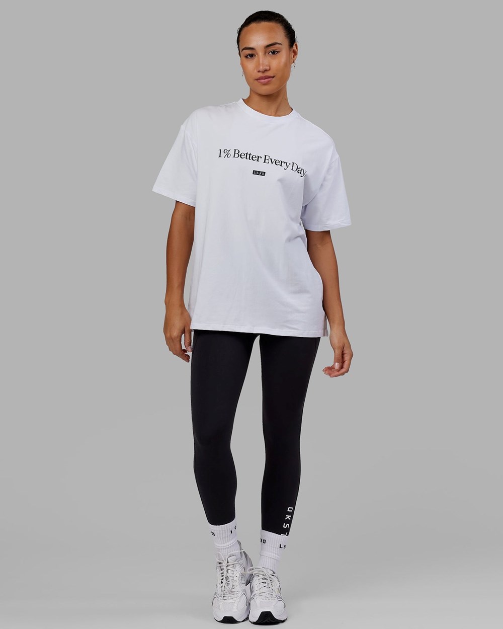 White LSKD 1% Better FLXCotton Tee Oversize | OK2390784