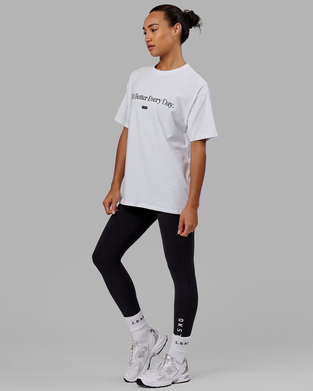 White LSKD 1% Better FLXCotton Tee Oversize | OK2390784