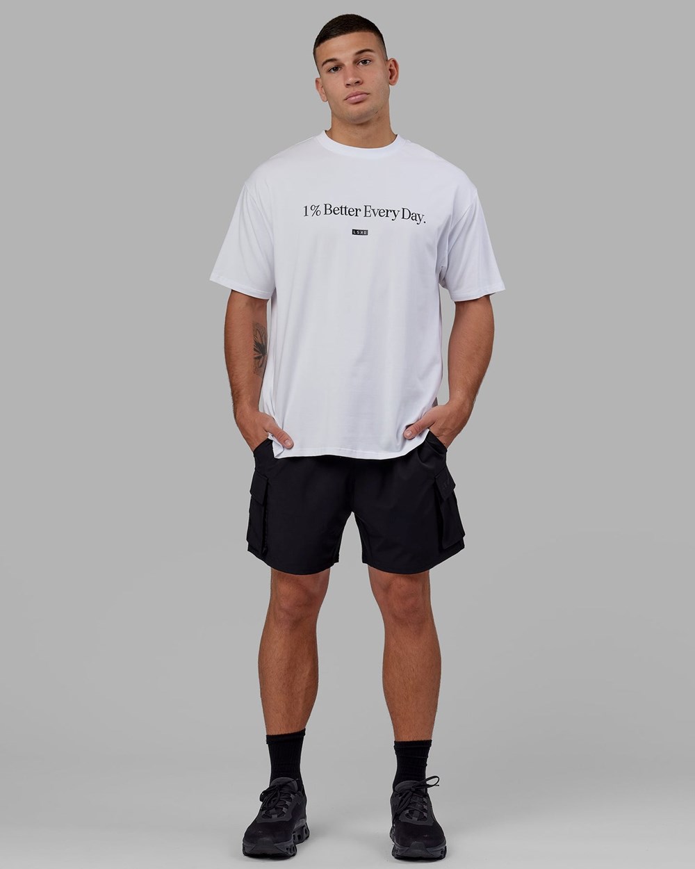 White LSKD 1% Better FLXCotton Tee Oversize | QG1265409