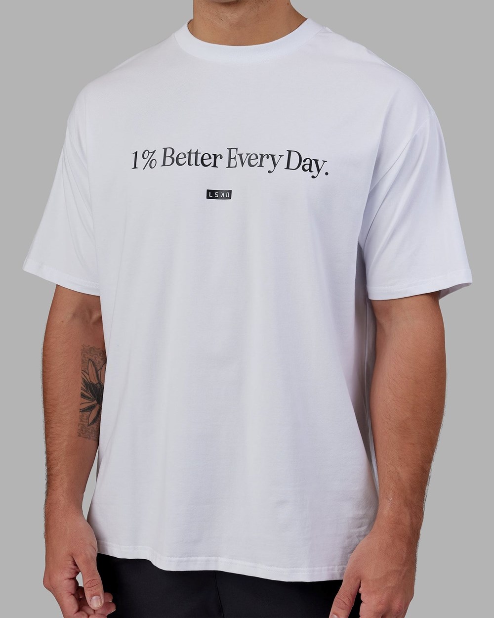 White LSKD 1% Better FLXCotton Tee Oversize | UF4250391