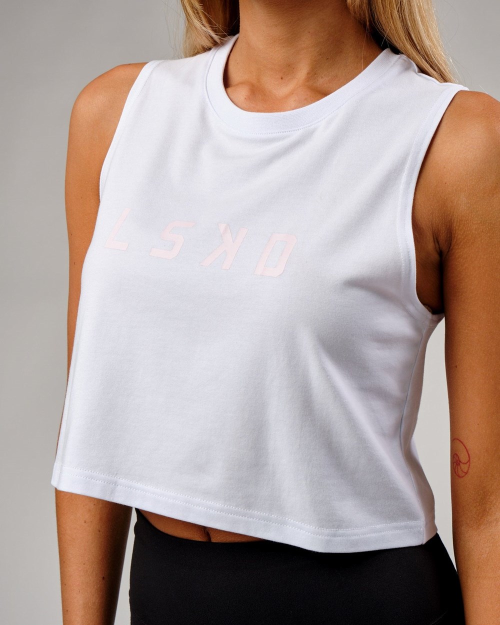 White LSKD Agile FLXCotton Tank | NX2936547