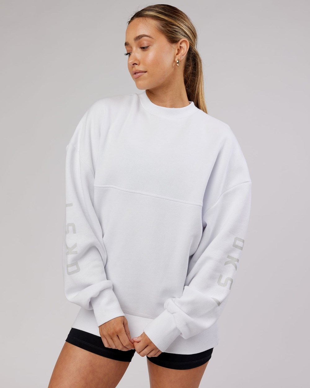 White LSKD Assured Sweater Oversize | IK2839471