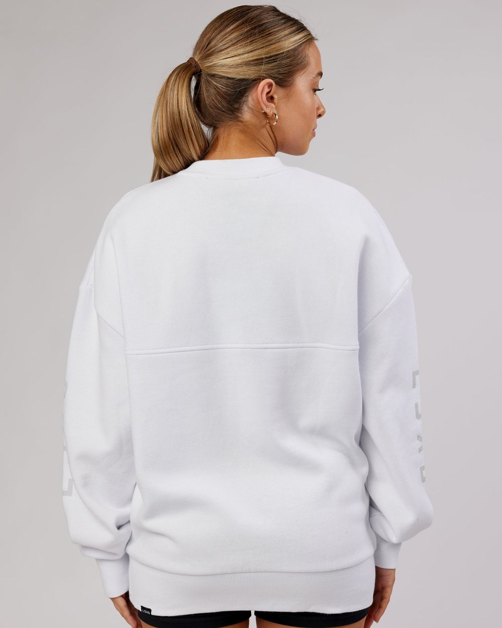 White LSKD Assured Sweater Oversize | VP4823109