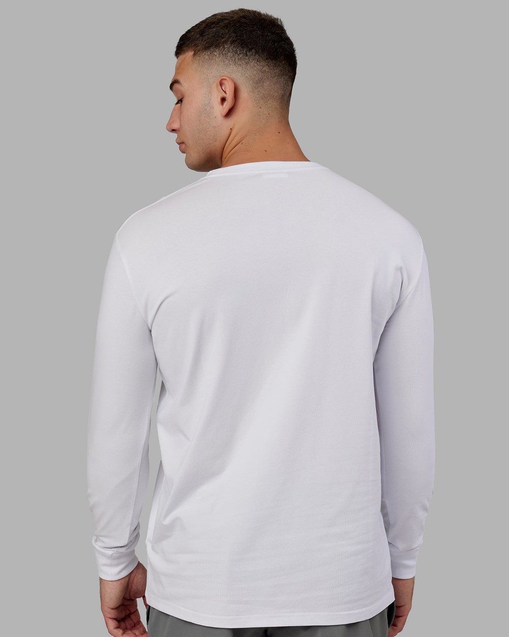 White LSKD Base FLXCotton LS Tee | MB3798021