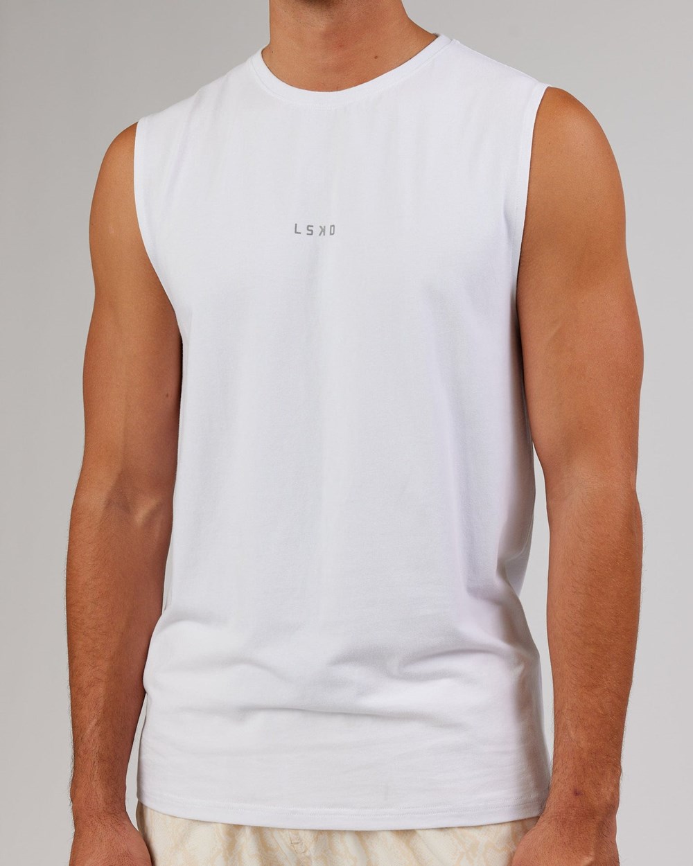 White LSKD Base FLXCotton Tank | JW1729308