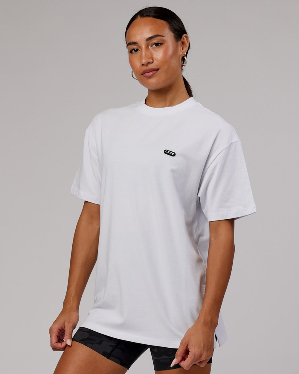 White LSKD Capsule FLXCotton Tee Oversize | NH6975314